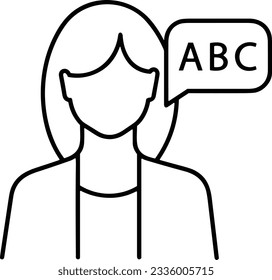Teacher icon symbol vector image. Illustration of the training business school classroom icon design image. EPS 10