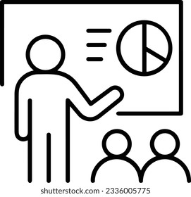 Teacher icon symbol vector image. Illustration of the training business school classroom icon design image. EPS 10