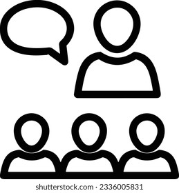 Teacher icon symbol vector image. Illustration of the training business school classroom icon design image. EPS 10