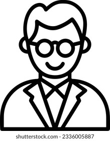 Teacher icon symbol vector image. Illustration of the training business school classroom icon design image. EPS 10