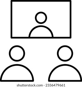 Teacher icon symbol vector image. Illustration of the training business school classroom icon design image. EPS 10