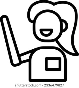 Teacher icon symbol vector image. Illustration of the training business school classroom icon design image. EPS 10