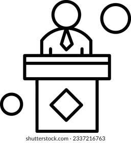 Teacher icon symbol vector image. Illustration of the training business school classroom icon design image. EPS 10