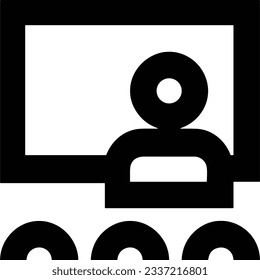 Teacher icon symbol vector image. Illustration of the training business school classroom icon design image. EPS 10
