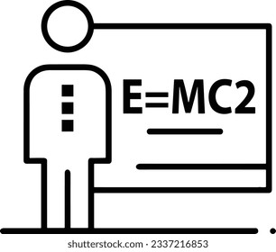 Teacher icon symbol vector image. Illustration of the training business school classroom icon design image. EPS 10