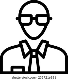 Teacher icon symbol vector image. Illustration of the training business school classroom icon design image. EPS 10