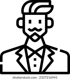 Teacher icon symbol vector image. Illustration of the training business school classroom icon design image. EPS 10