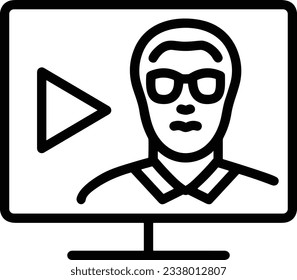 Teacher icon symbol vector image. Illustration of the training business school classroom icon design image. EPS 10