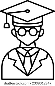 Lehrersymbol Symbol, Vektorbild. Illustration des Designbildes der Business School Klassenzimmer EPS10