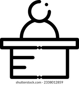 Teacher icon symbol vector image. Illustration of the training business school classroom icon design image. EPS 10