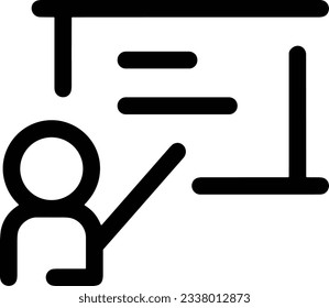 Teacher icon symbol vector image. Illustration of the training business school classroom icon design image. EPS 10