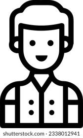 Imagen vectorial del símbolo de icono del profesor. Ilustración de la imagen de diseño del icono de la escuela de negocios. EPS 10