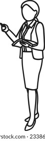 Teacher icon symbol vector image. Illustration of the training business school classroom icon design image. EPS 10