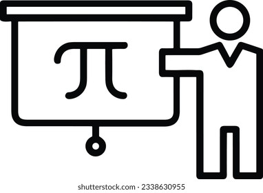 Lehrersymbol Symbol, Vektorbild. Illustration des Designbildes der Business School Klassenzimmer EPS10