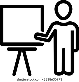 Lehrersymbol Symbol, Vektorbild. Illustration des Designbildes der Business School Klassenzimmer EPS10