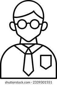 Lehrersymbol Symbol, Vektorbild. Illustration des Designbildes der Business School Klassenzimmer EPS10
