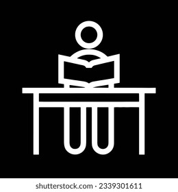 Lehrersymbol Symbol, Vektorbild. Illustration des Designbildes der Business School Klassenzimmer EPS10