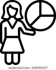 Teacher icon symbol vector image. Illustration of the training business school classroom icon design image. EPS 10