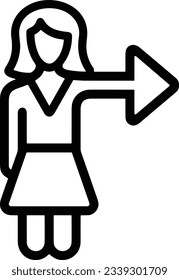 Teacher icon symbol vector image. Illustration of the training business school classroom icon design image. EPS 10