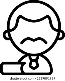 Teacher icon symbol vector image. Illustration of the training business school classroom icon design image. EPS 10