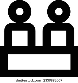Imagen vectorial del símbolo de icono del profesor. Ilustración de la imagen de diseño del icono de la escuela de negocios. EPS 10