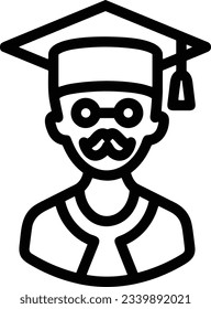 Lehrersymbol Symbol, Vektorbild. Illustration des Designbildes der Business School Klassenzimmer EPS10