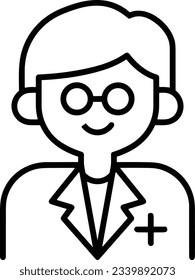 Teacher icon symbol vector image. Illustration of the training business school classroom icon design image. EPS 10