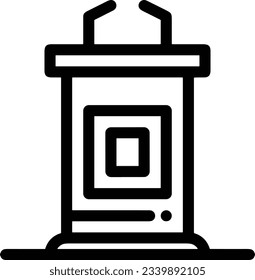 Imagen vectorial del símbolo de icono del profesor. Ilustración de la imagen de diseño del icono de la escuela de negocios. EPS 10