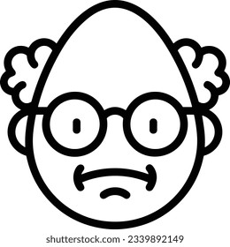 Imagen vectorial del símbolo de icono del profesor. Ilustración de la imagen de diseño del icono de la escuela de negocios. EPS 10