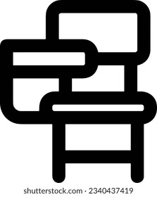 Imagen vectorial del símbolo de icono del profesor. Ilustración de la imagen de diseño del icono de la escuela de negocios. EPS 10