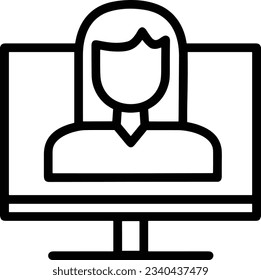 Imagen vectorial del símbolo de icono del profesor. Ilustración de la imagen de diseño del icono de la escuela de negocios. EPS 10