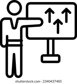 Teacher icon symbol vector image. Illustration of the training business school classroom icon design image. EPS 10