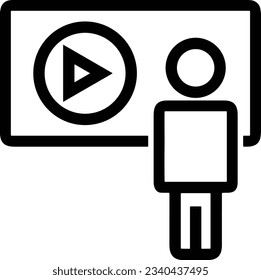 Lehrersymbol Symbol, Vektorbild. Illustration des Designbildes der Business School Klassenzimmer EPS10