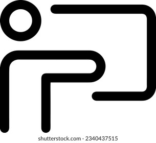 Teacher icon symbol vector image. Illustration of the training business school classroom icon design image. EPS 10