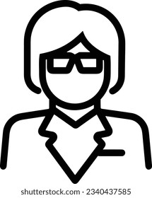 Teacher icon symbol vector image. Illustration of the training business school classroom icon design image. EPS 10