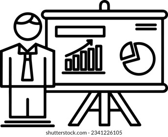 Teacher icon symbol vector image. Illustration of the training business school classroom icon design image. EPS 10