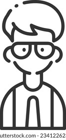Teacher icon symbol vector image. Illustration of the training business school classroom icon design image. EPS 10