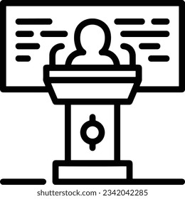 Teacher icon symbol vector image. Illustration of the training business school classroom icon design image. EPS 10