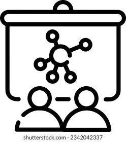 Imagen vectorial del símbolo de icono del profesor. Ilustración de la imagen de diseño del icono de la escuela de negocios. EPS 10