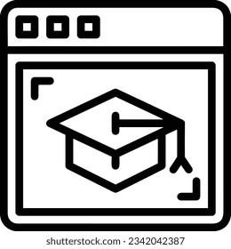 Imagen vectorial del símbolo de icono del profesor. Ilustración de la imagen de diseño del icono de la escuela de negocios. EPS 10