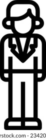 Lehrersymbol Symbol, Vektorbild. Illustration des Designbildes der Business School Klassenzimmer EPS10