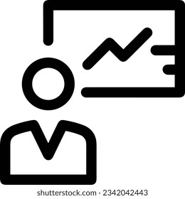 Teacher icon symbol vector image. Illustration of the training business school classroom icon design image. EPS 10