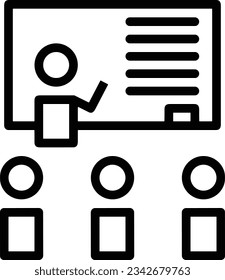 Teacher icon symbol vector image. Illustration of the training business school classroom icon design image. EPS 10