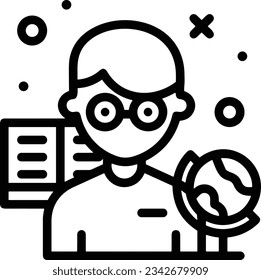 Lehrersymbol Symbol, Vektorbild. Illustration des Designbildes der Business School Klassenzimmer EPS10
