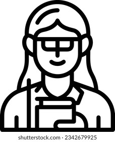 Teacher icon symbol vector image. Illustration of the training business school classroom icon design image. EPS 10