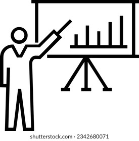 Teacher icon symbol vector image. Illustration of the training business school classroom icon design image. EPS 10
