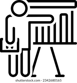 Teacher icon symbol vector image. Illustration of the training business school classroom icon design image. EPS 10