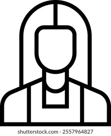 teacher icon. Thin linear style design isolated on white background