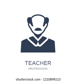 Teacher icon. Trendy flat vector Teacher icon on white background from Professions collection, vector illustration can be use for web and mobile, eps10
