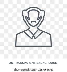 Teacher icon. Trendy flat vector Teacher icon on transparent background from Professions collection. High quality filled Teacher symbol use for web and mobile